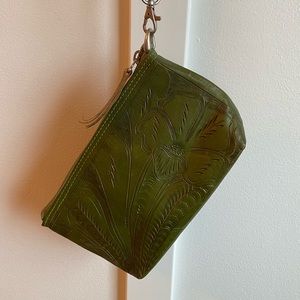 Leaders in Leather wristlet